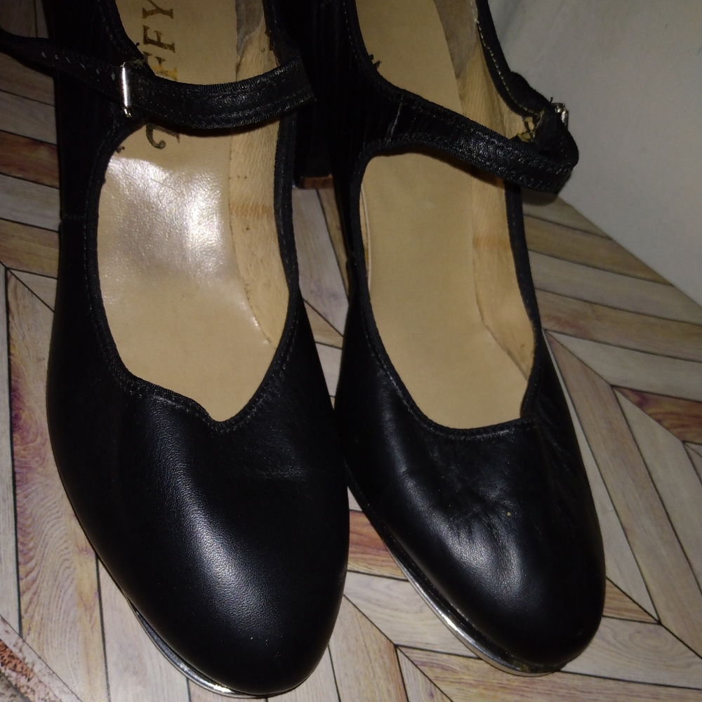 Vtg Taffy's Tap Shoes Size 7.5 Big Girl - Picture 4 of 12